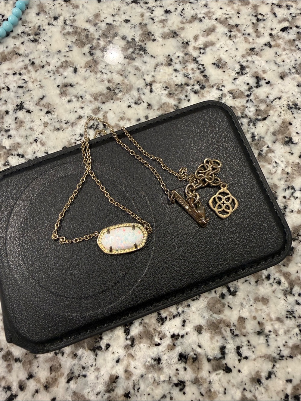 Kendra Scott Gold-tone Iridescent Opal Pendant Necklace